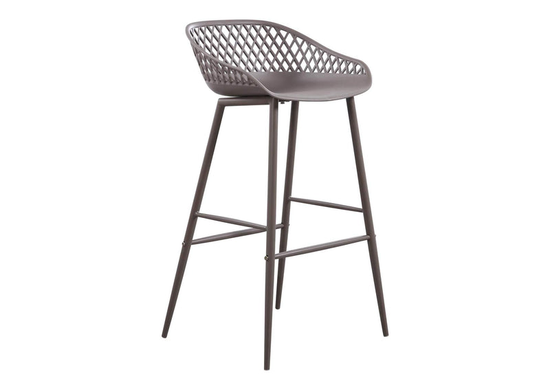 QX-1004-15 Piazza Outdoor Barstool Grey - Set Of Two