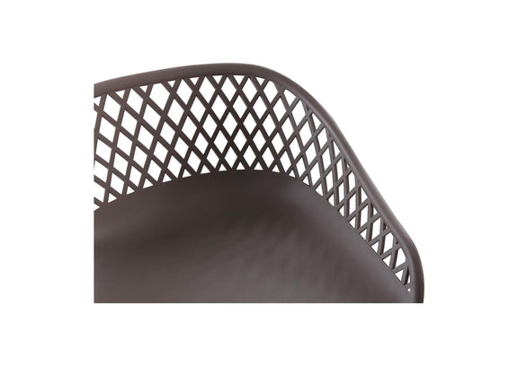 QX-1004-15 Piazza Outdoor Barstool Grey - Set Of Two