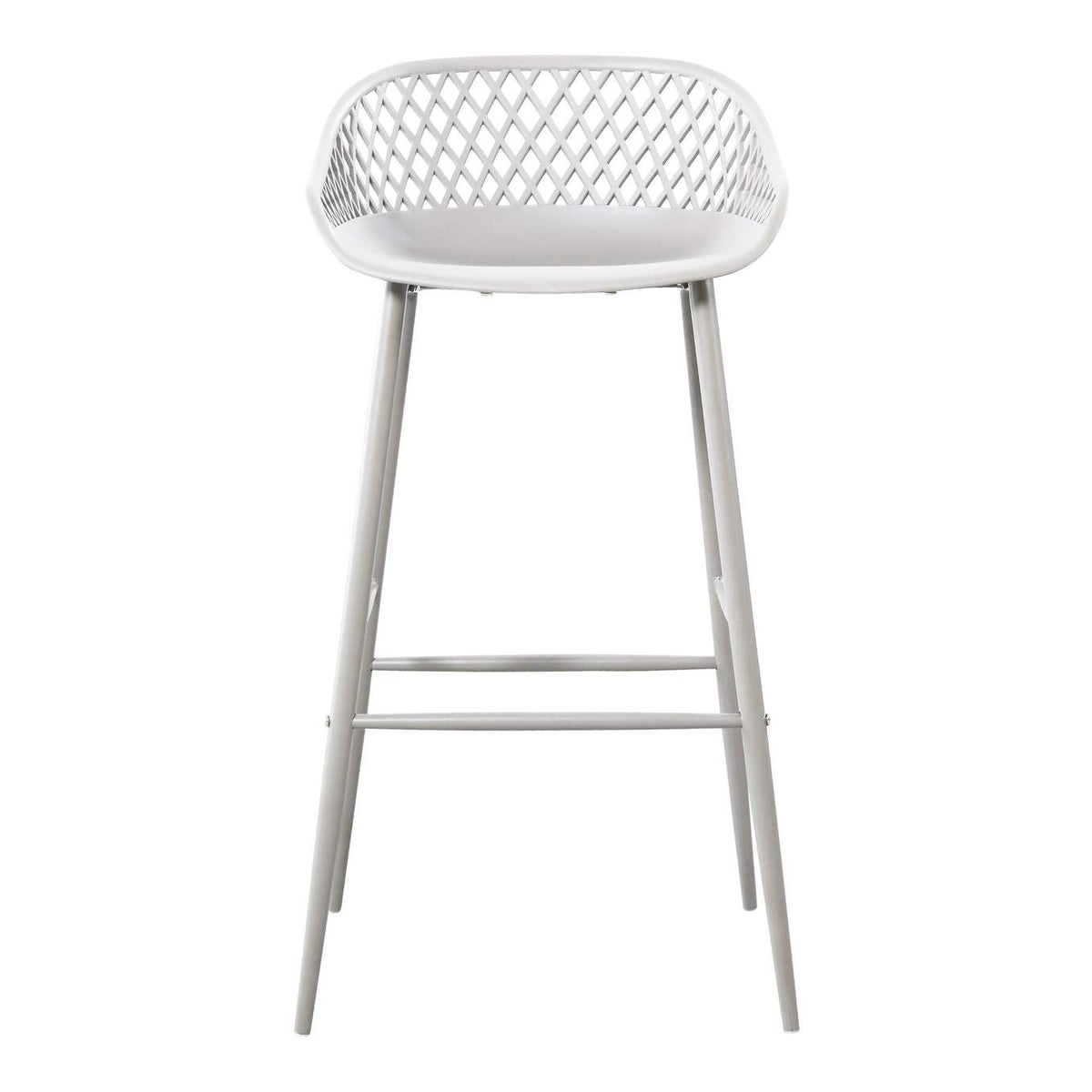 QX-1004-18 Piazza Outdoor Barstool White - Set Of Two