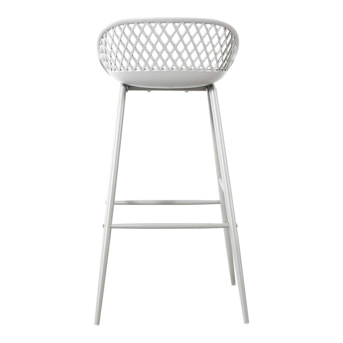 QX-1004-18 Piazza Outdoor Barstool White - Set Of Two