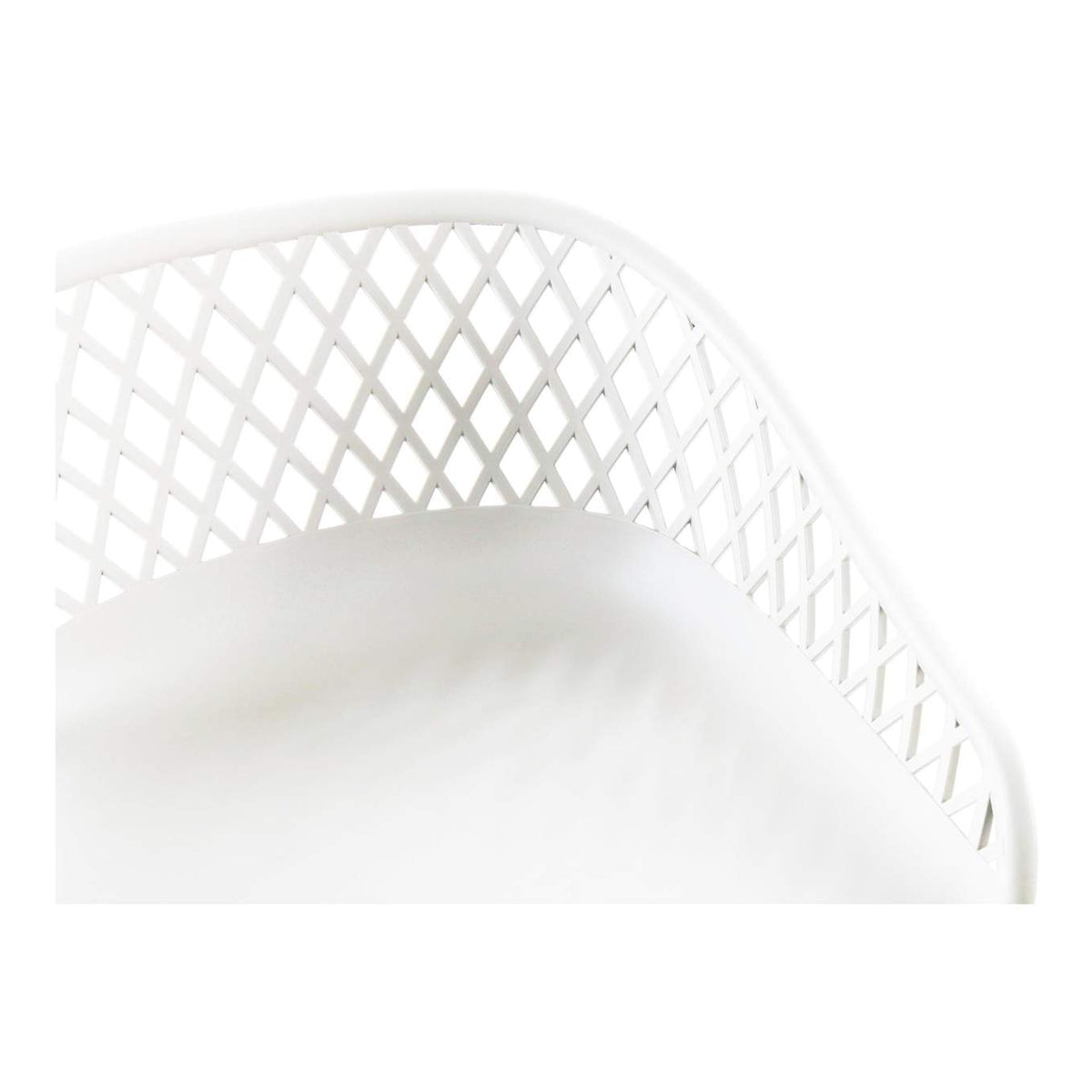 QX-1004-18 Piazza Outdoor Barstool White - Set Of Two