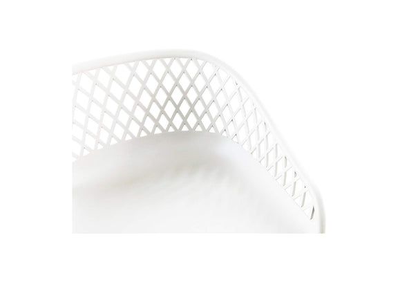 QX-1004-18 Piazza Outdoor Barstool White - Set Of Two