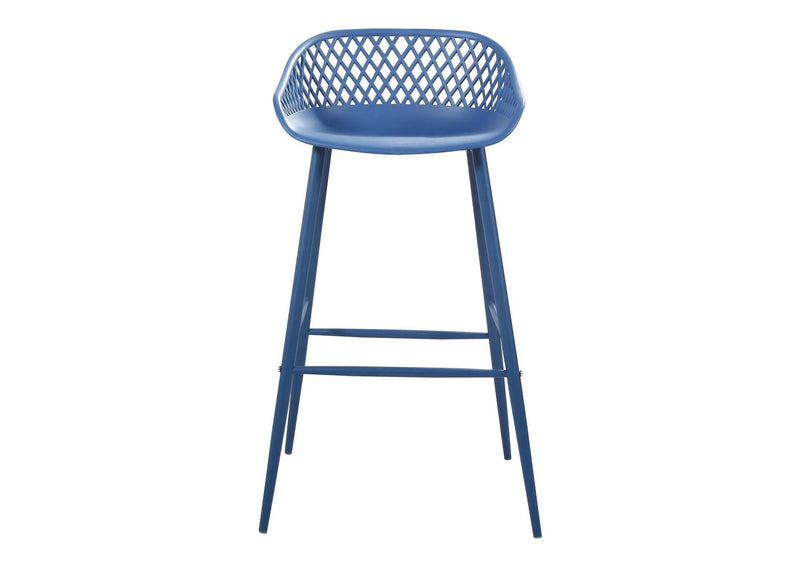 QX-1004-26 Piazza Outdoor Barstool Blue - Set Of Two