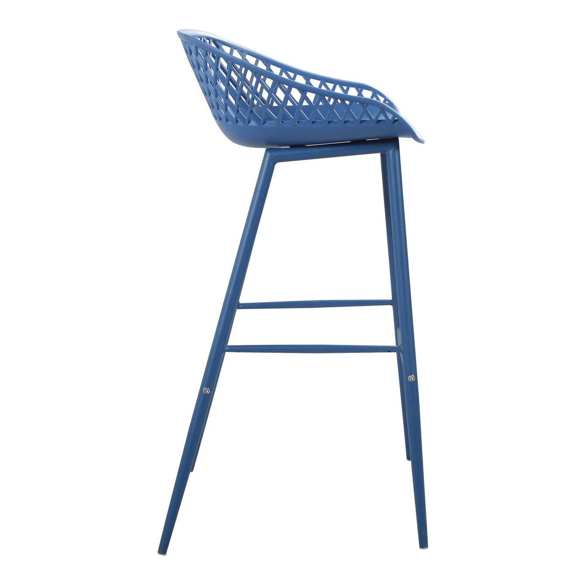 QX-1004-26 Piazza Outdoor Barstool Blue - Set Of Two