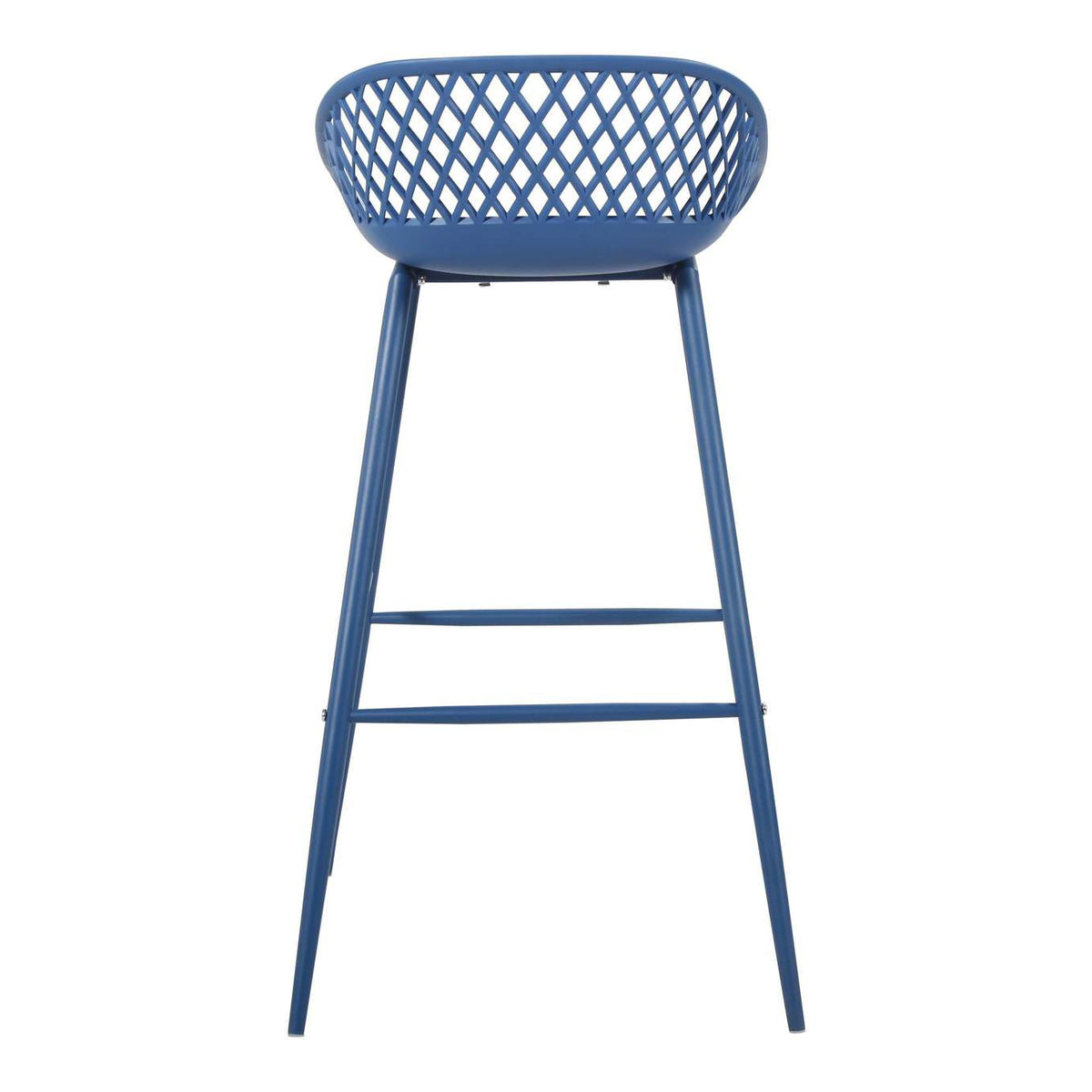 QX-1004-26 Piazza Outdoor Barstool Blue - Set Of Two