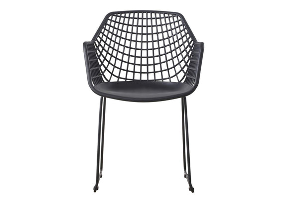 QX-1007-02 Honolulu Chair Black - Set Of Two