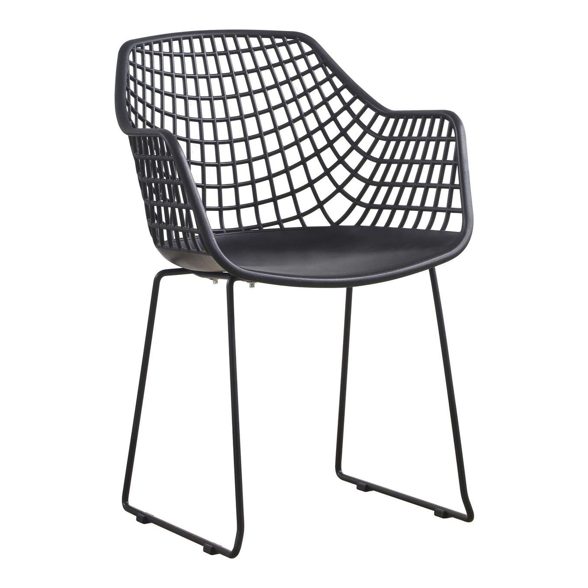 QX-1007-02 Honolulu Chair Black - Set Of Two