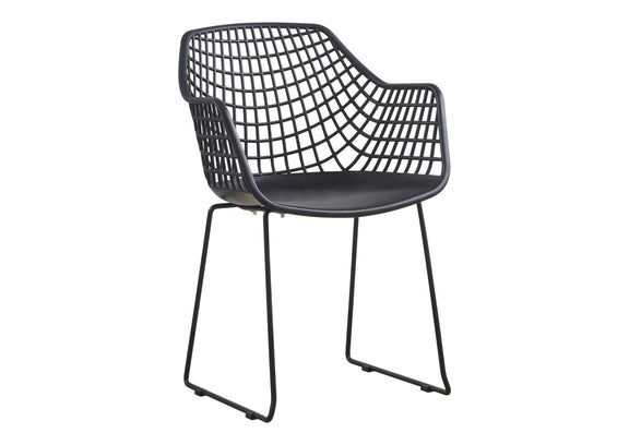 QX-1007-02 Honolulu Chair Black - Set Of Two