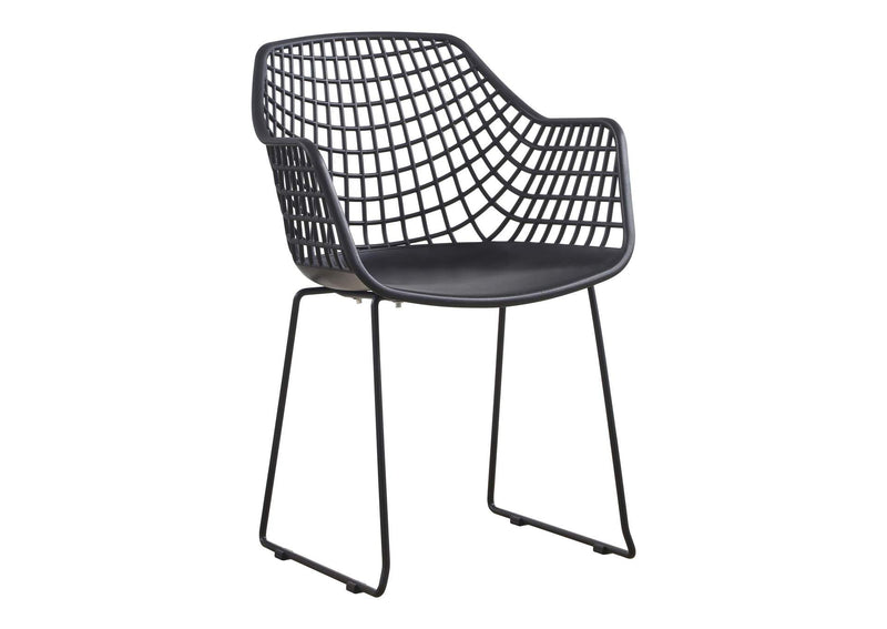 QX-1007-02 Honolulu Chair Black - Set Of Two