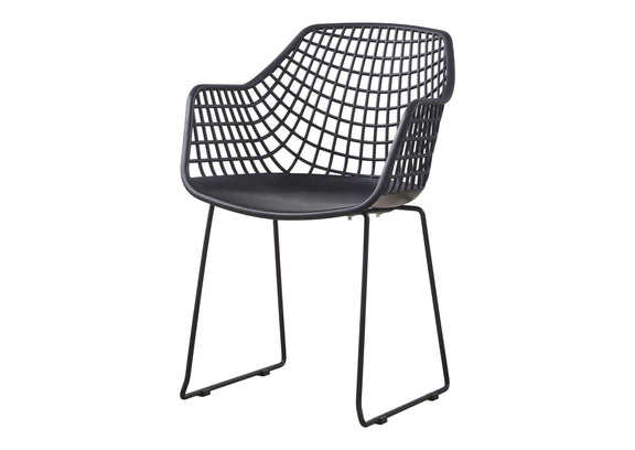 QX-1007-02 Honolulu Chair Black - Set Of Two