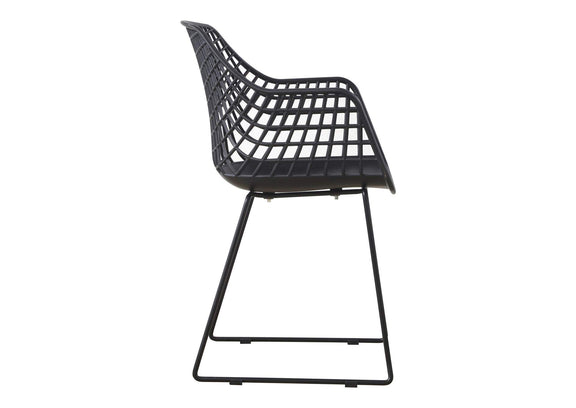 QX-1007-02 Honolulu Chair Black - Set Of Two