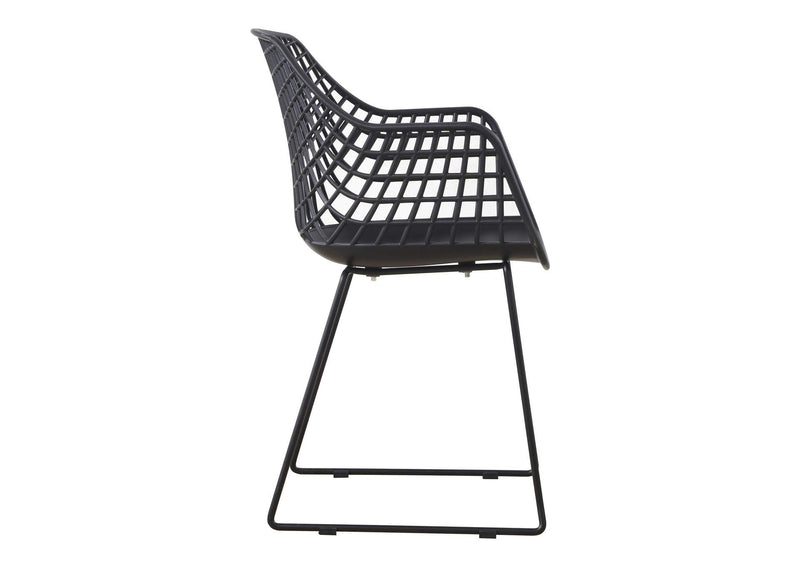 QX-1007-02 Honolulu Chair Black - Set Of Two