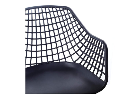 QX-1007-02 Honolulu Chair Black - Set Of Two