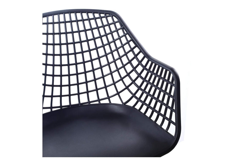 QX-1007-02 Honolulu Chair Black - Set Of Two