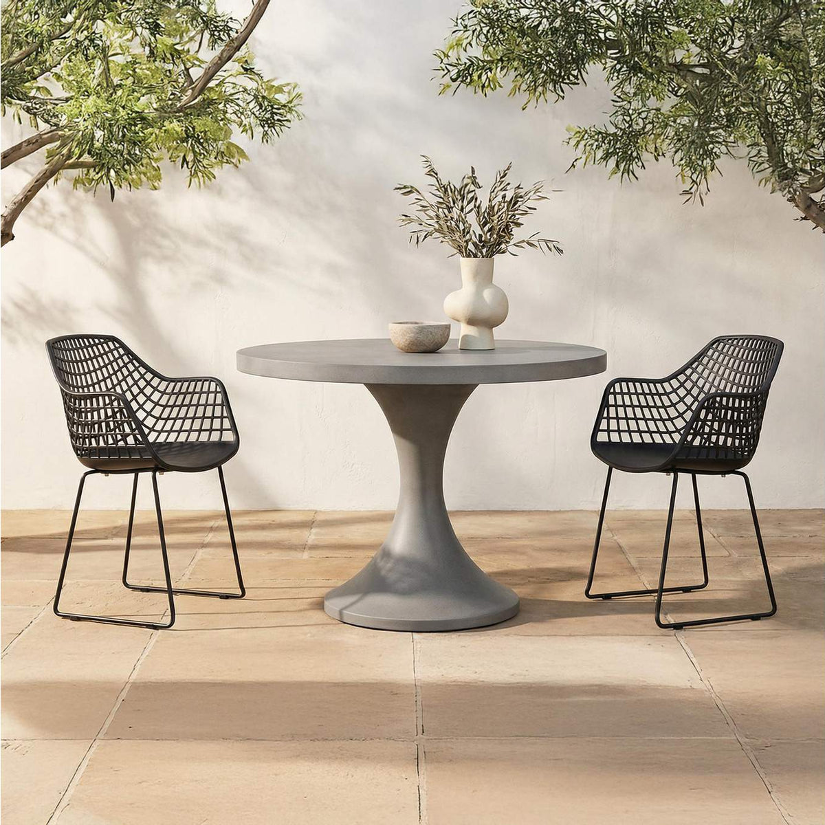 QX-1007-02 Honolulu Chair Black - Set Of Two