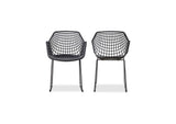 QX-1007-02 Honolulu Chair Black - Set Of Two