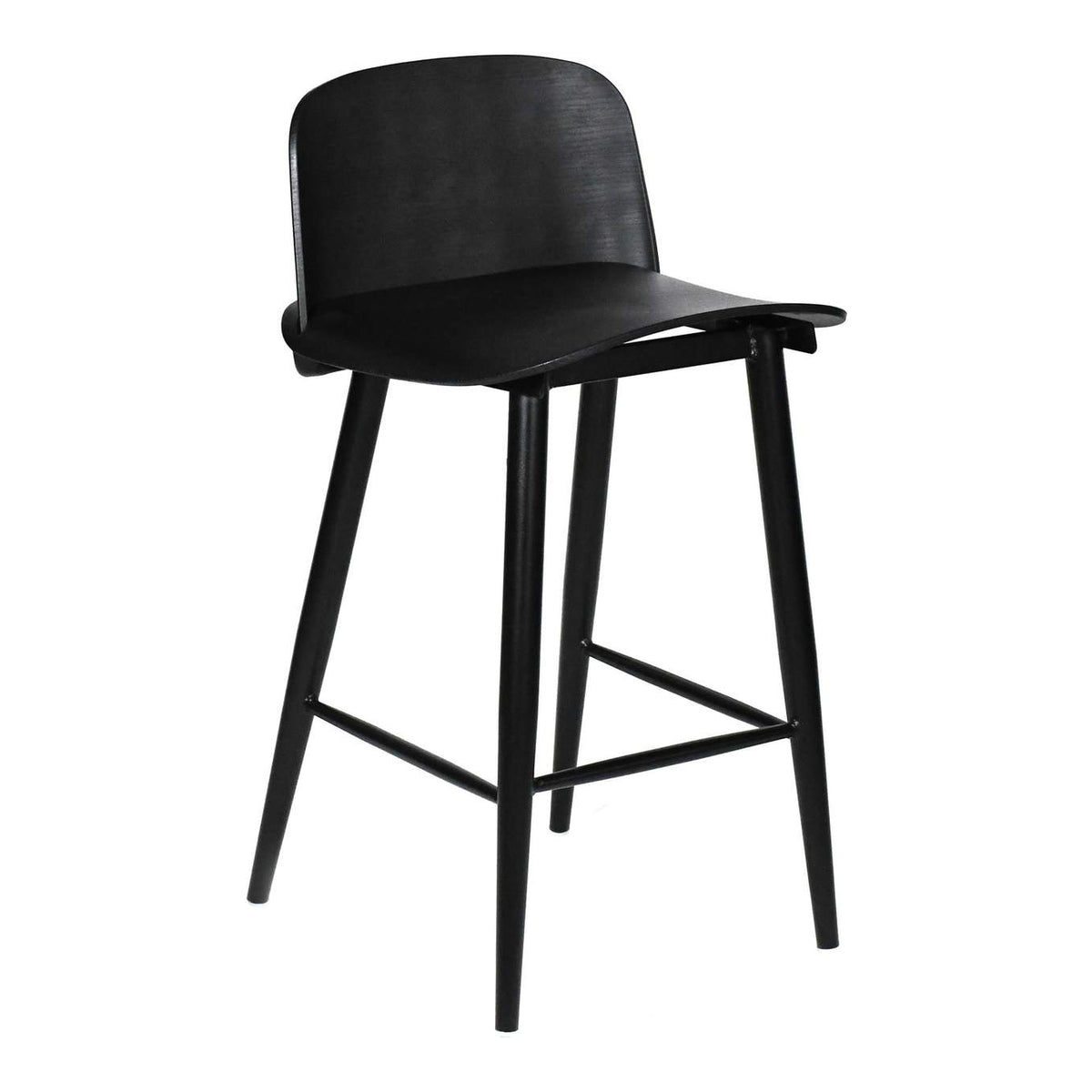 QX-1008-02 Looey Counter Stool Black - Set Of Two