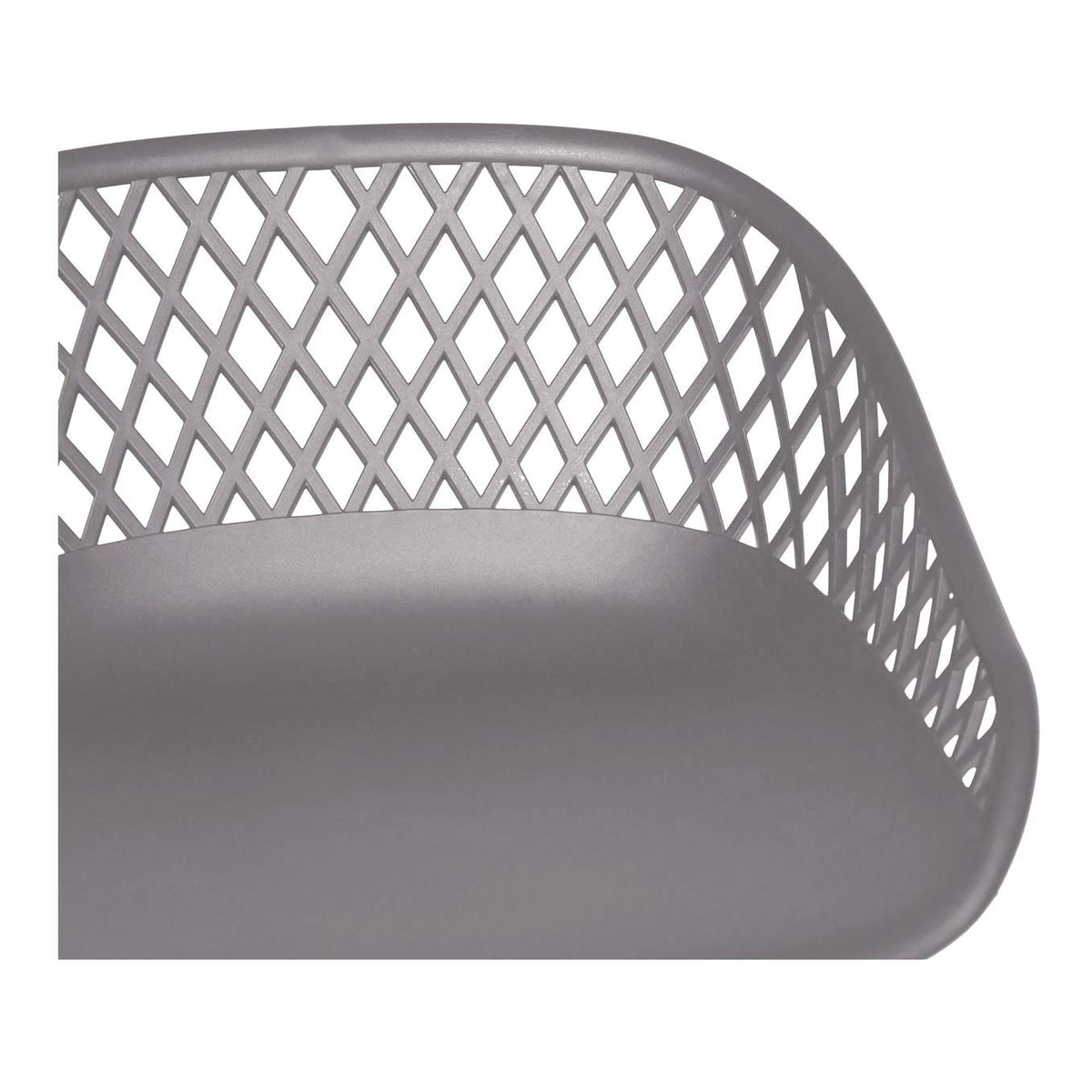QX-1009-15 Piazza Outdoor Counter Stool Grey - Set Of Two