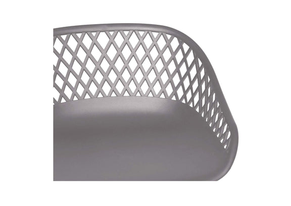 QX-1009-15 Piazza Outdoor Counter Stool Grey - Set Of Two