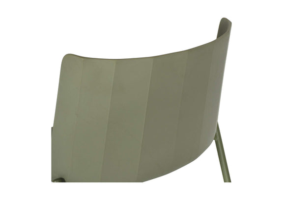 QX-1010-16 Silla Outdoor Dining Chair Sage Green - Set Of Two