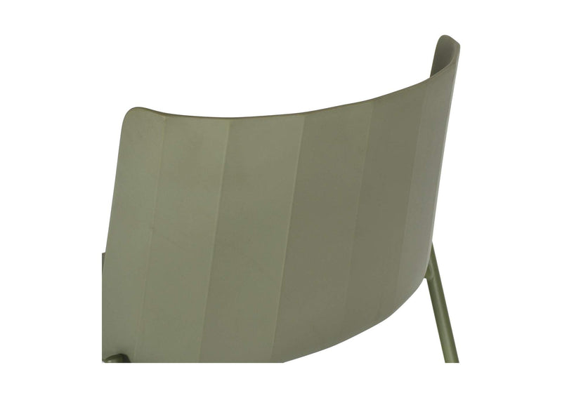 QX-1010-16 Silla Outdoor Dining Chair Sage Green - Set Of Two