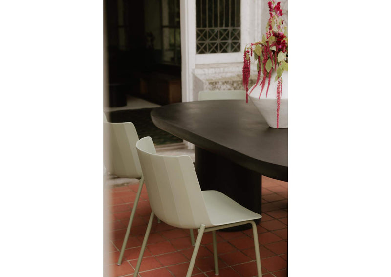 QX-1010-16 Silla Outdoor Dining Chair Sage Green - Set Of Two
