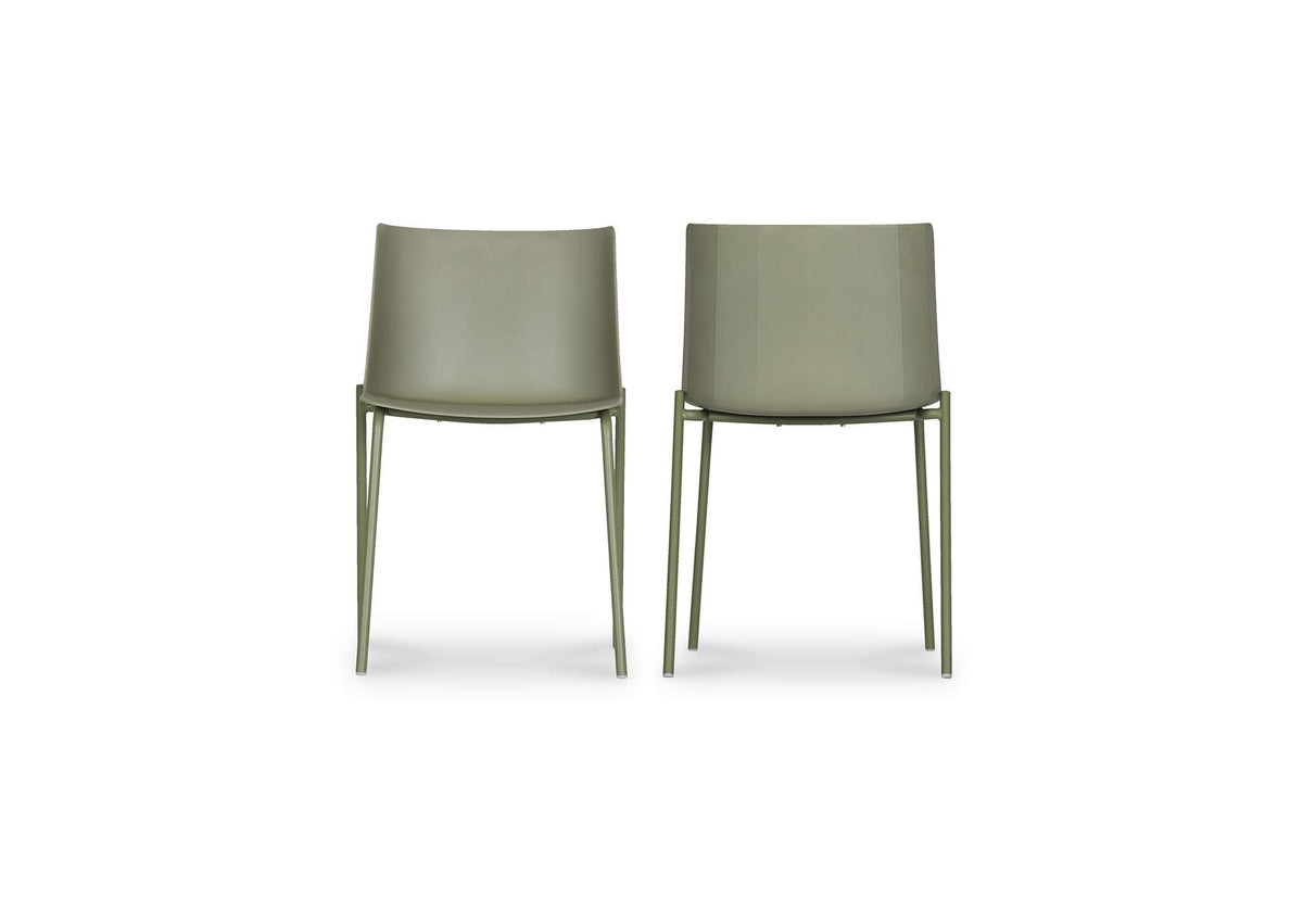 QX-1010-16 Silla Outdoor Dining Chair Sage Green - Set Of Two