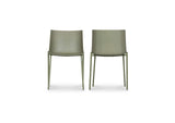 QX-1010-16 Silla Outdoor Dining Chair Sage Green - Set Of Two