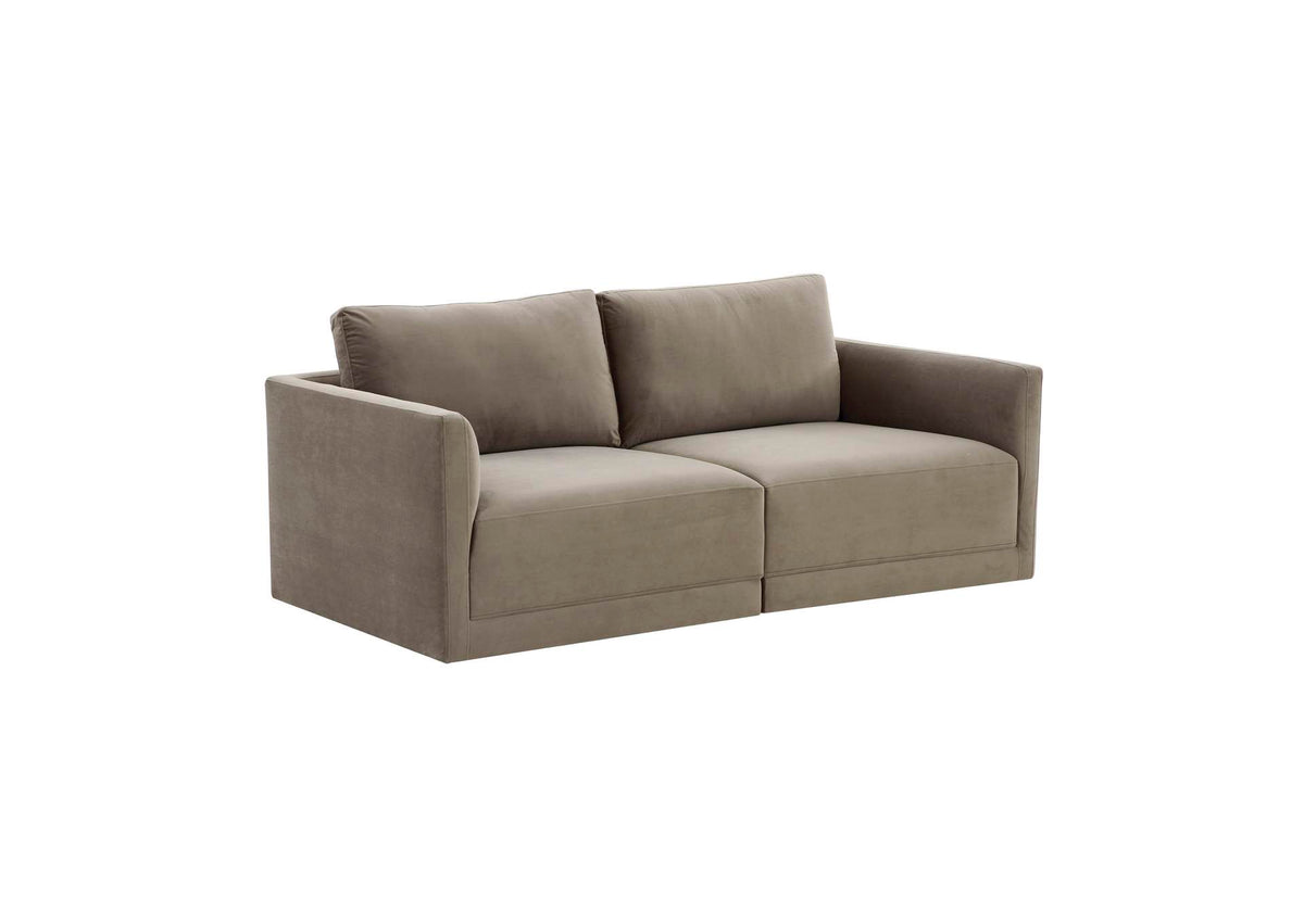 REN-L03112 Willow Taupe Modular Loveseat