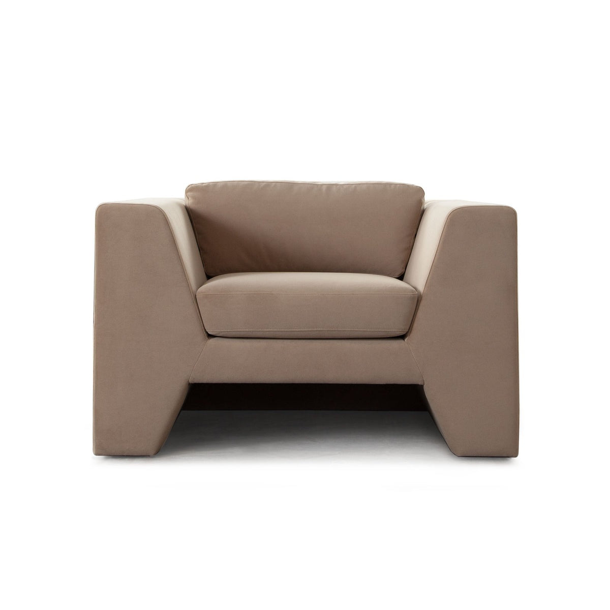 Rift Chair in Camel Performance Velvet