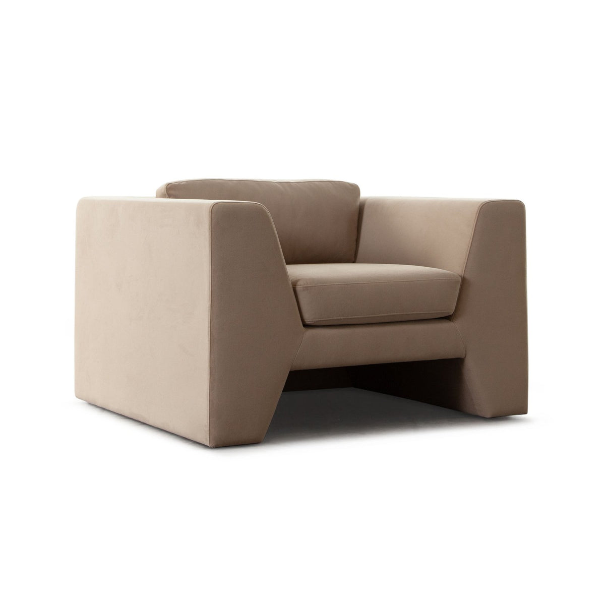 Rift Chair in Camel Performance Velvet