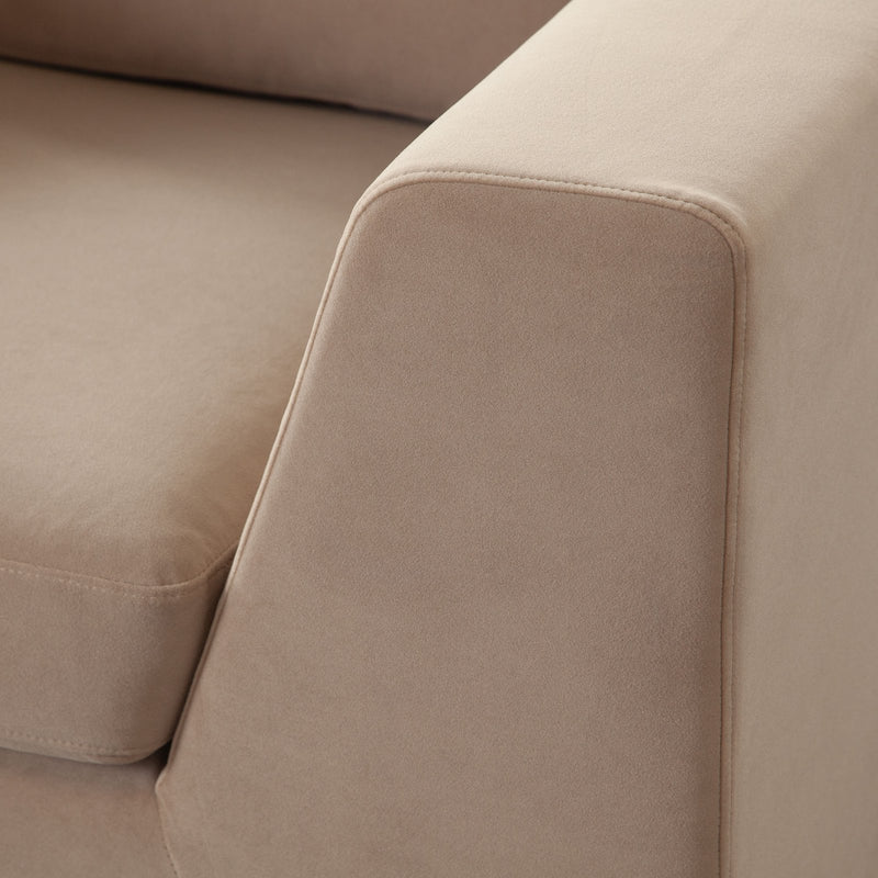 Rift Chair in Camel Performance Velvet