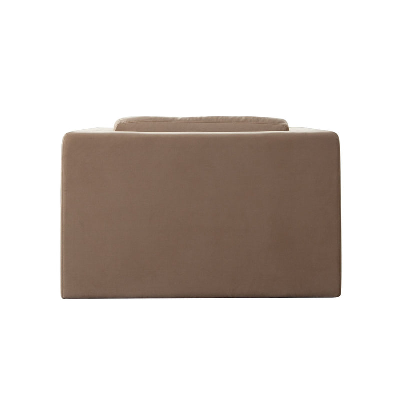 Rift Chair in Camel Performance Velvet