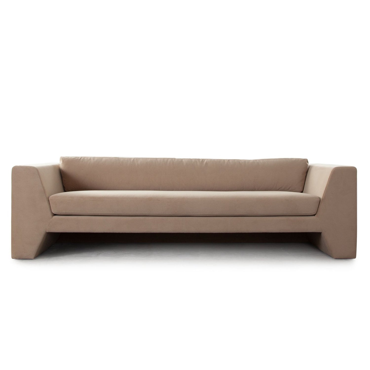 Rift Sofa in Camel Performance Velvet