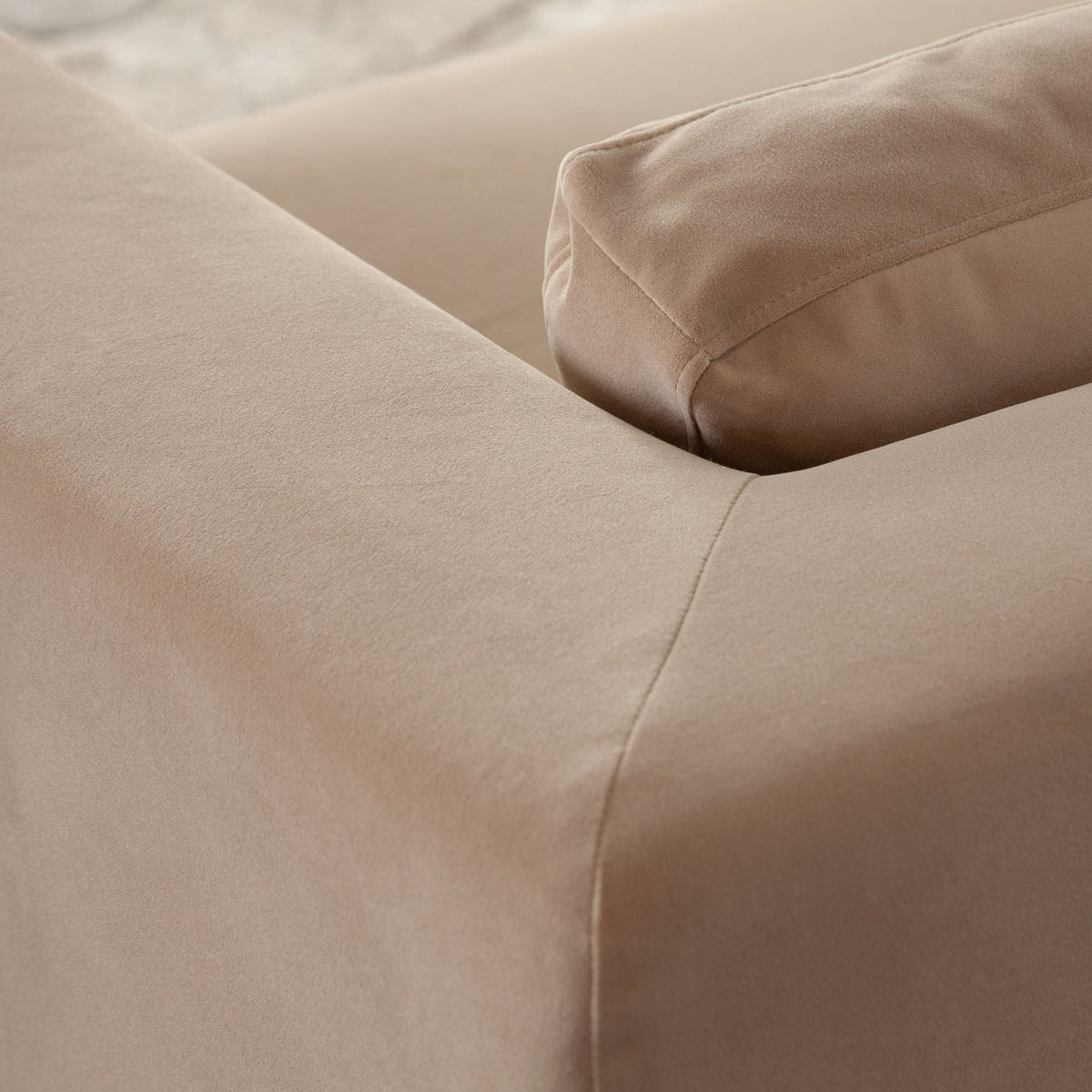 Rift Sofa in Camel Performance Velvet