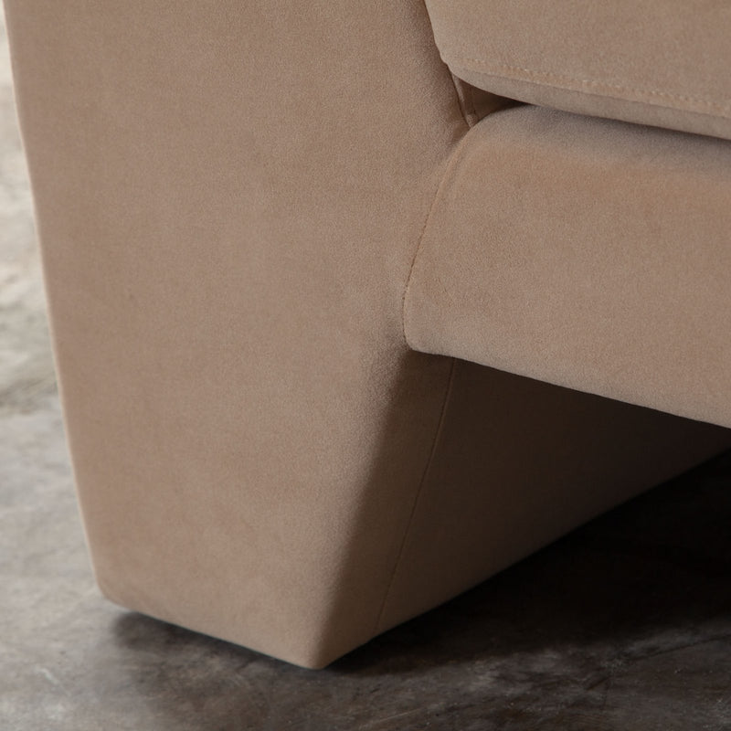 Rift Sofa in Camel Performance Velvet