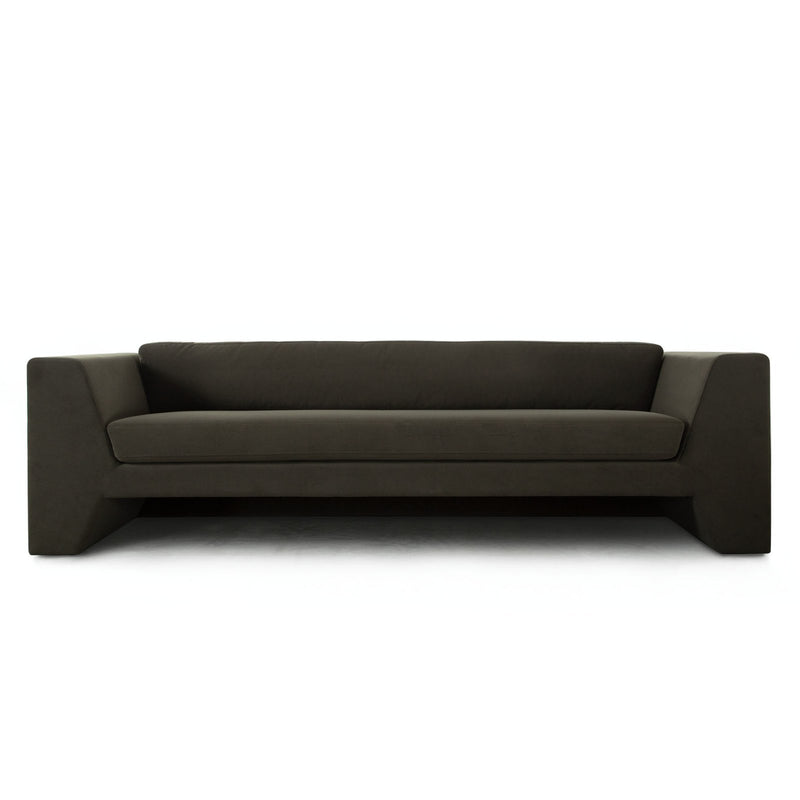 Rift Sofa in Moss Green Performance Velvet
