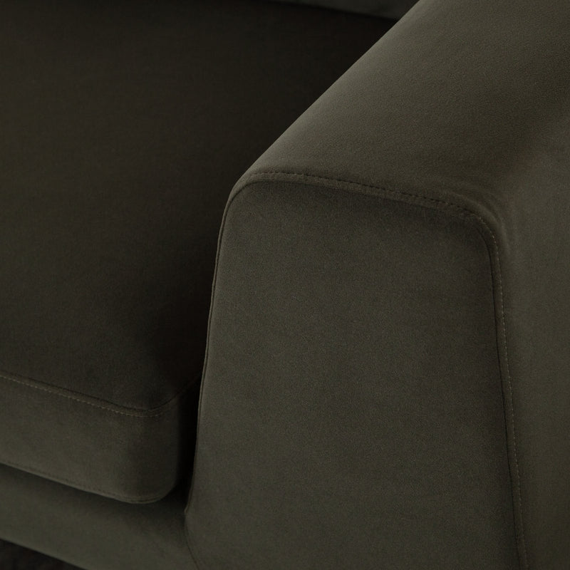 Rift Sofa in Moss Green Performance Velvet