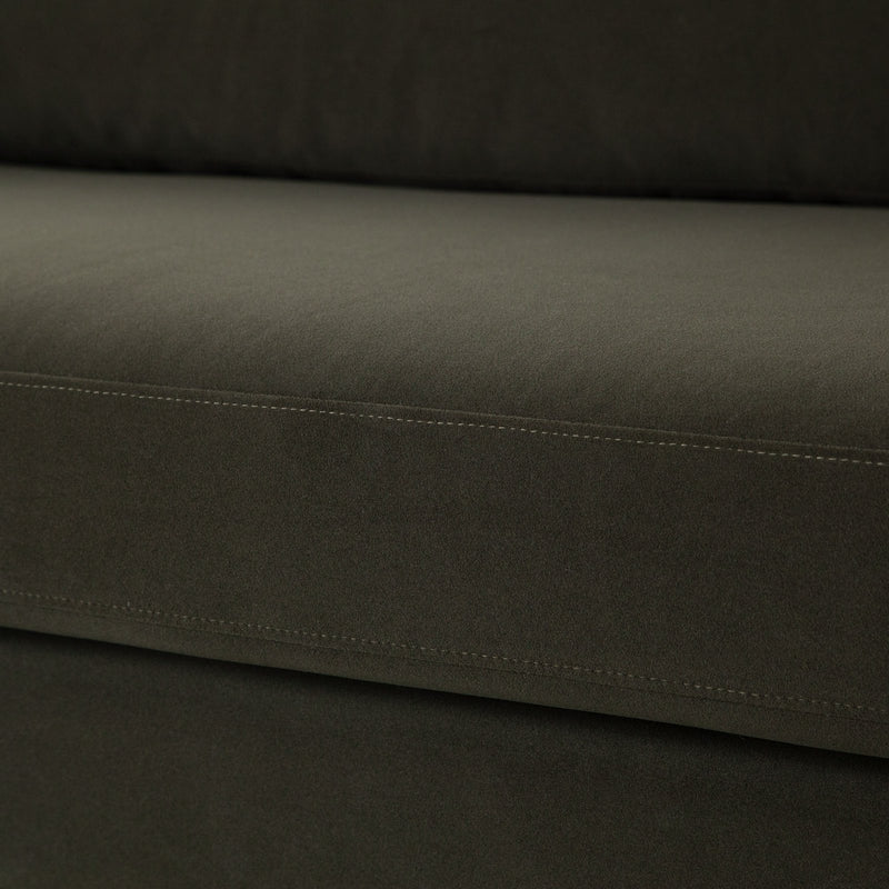 Rift Sofa in Moss Green Performance Velvet