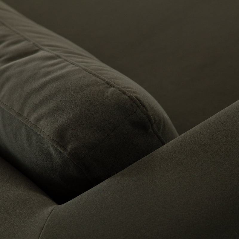 Rift Sofa in Moss Green Performance Velvet