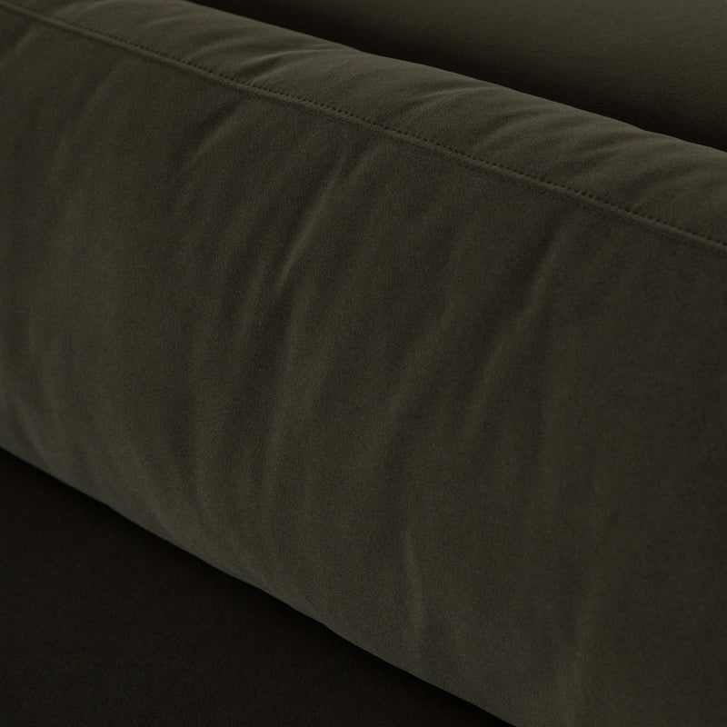 Rift Sofa in Moss Green Performance Velvet