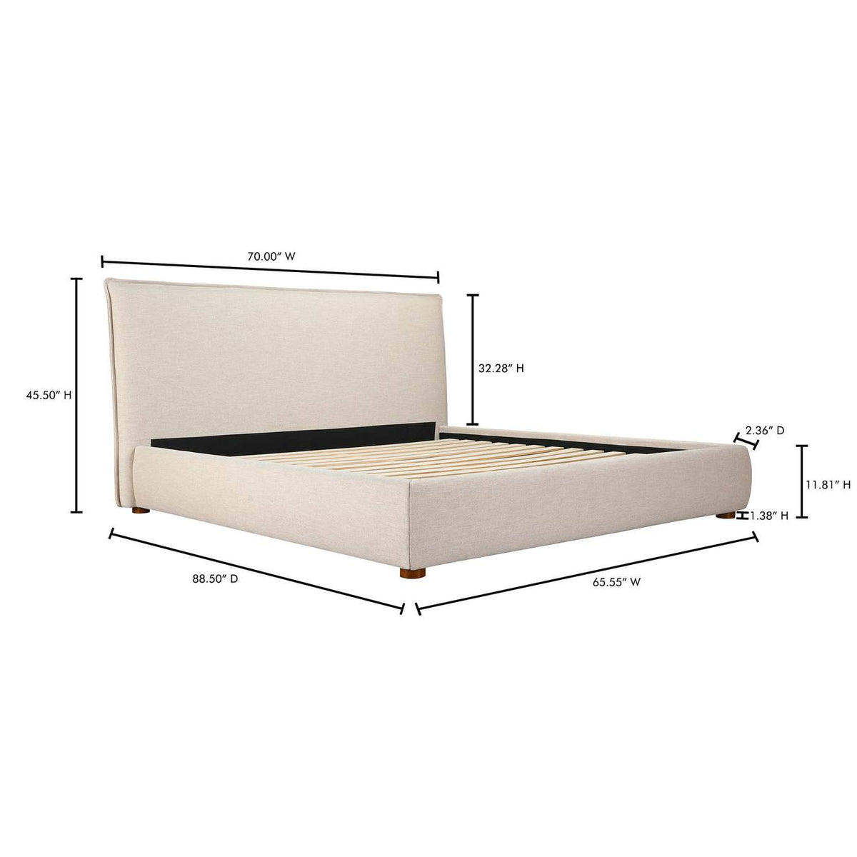 RN-1129-34-0 Luzon Queen Bed Wheat