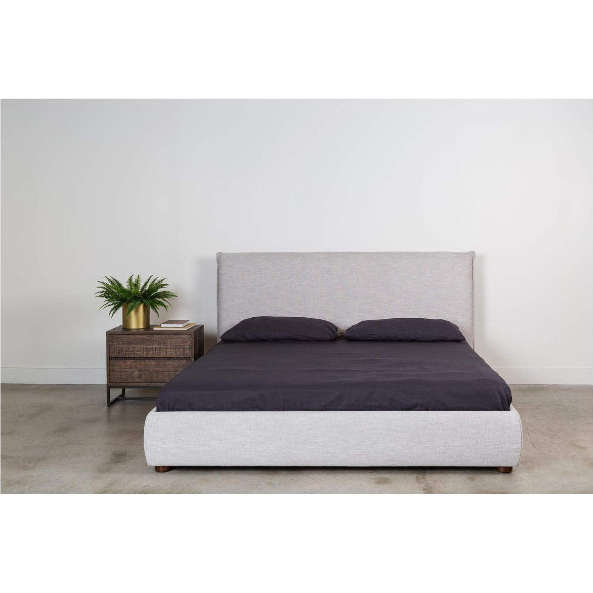 RN-1130-40-0 Luzon King Bed Light Grey