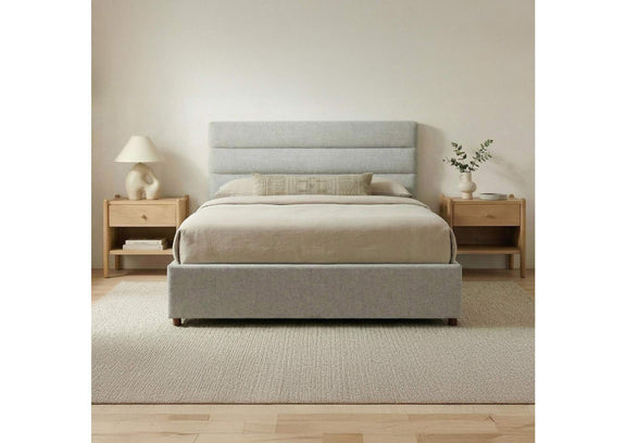 RN-1139-29-0 Takio Queen Bed Light Grey
