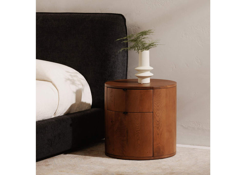 RP-1011-03 Theo Two Drawer Nightstand Brown