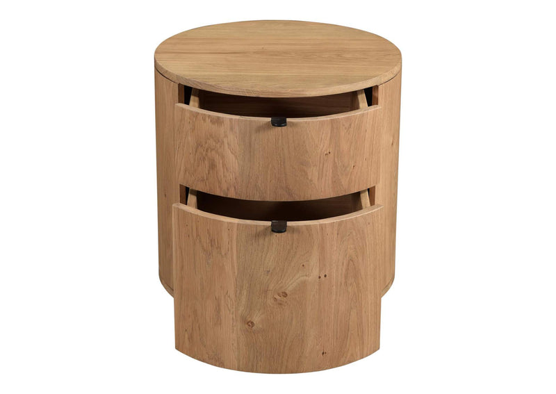 RP-1011-24 Theo Two Drawer Nightstand Natural