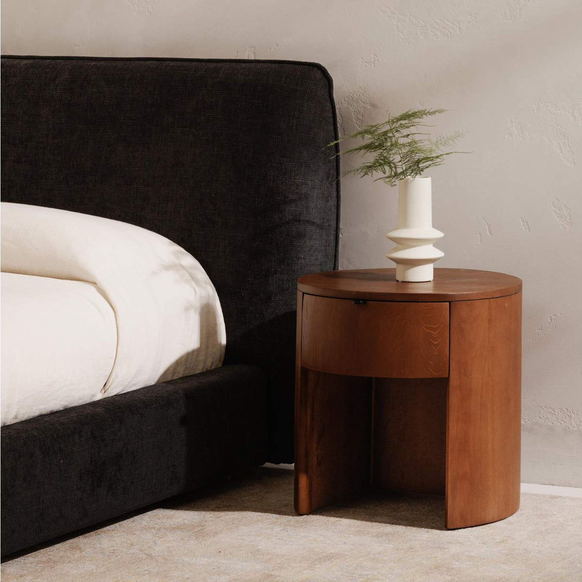 RP-1012-03 Theo One Drawer Nightstand Brown