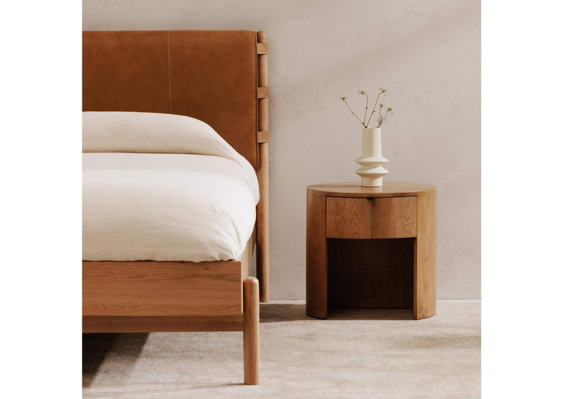 RP-1012-24 Theo One Drawer Nightstand Natural