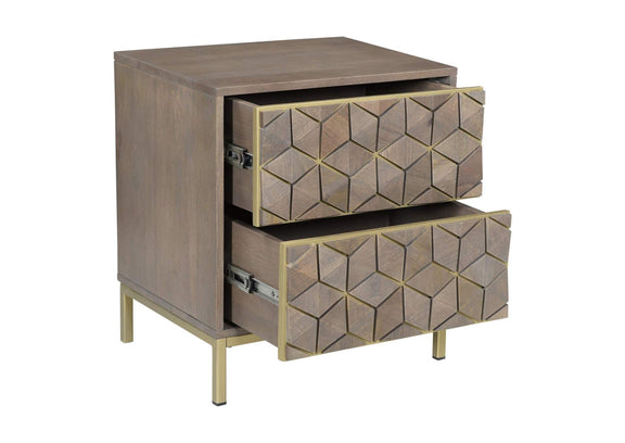 RP-1017-29 Corolla Nightstand Light Grey