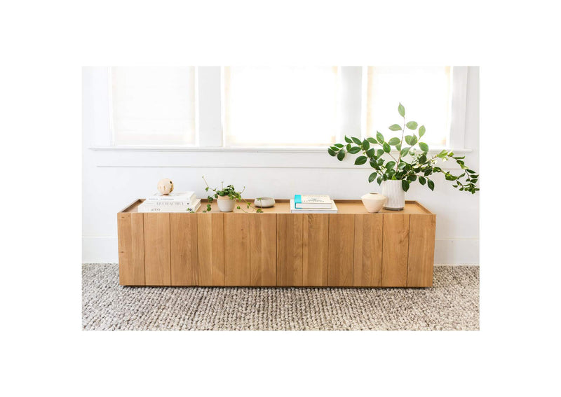 RP-1021-24 Plank Media Cabinet Natural
